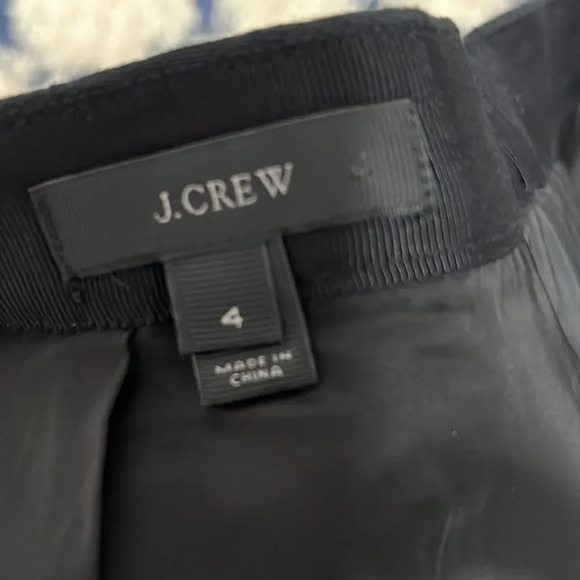 J.Crew women’s skirt mid ruffle to bottom black size 4 - Picture 4 of 5